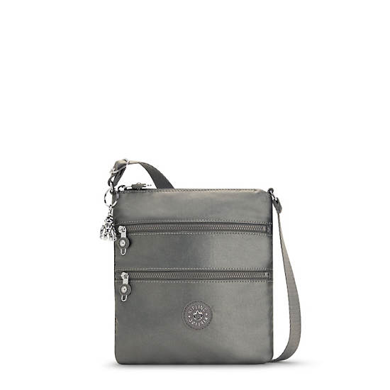 Kipling Keiko Metallic Crossbody Mini Tassen Grijs | BE 1332KO